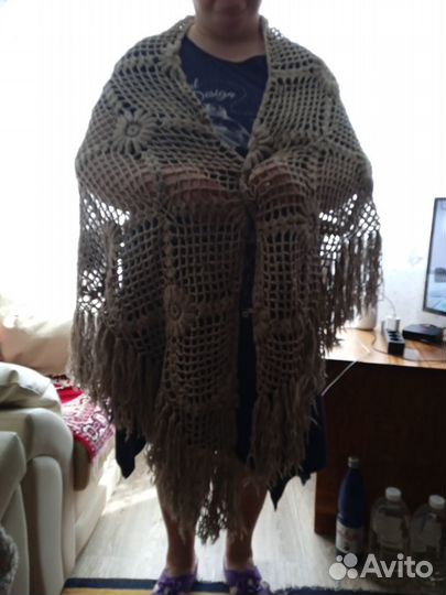 Платок шаль шерсть