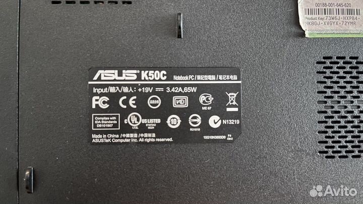 Asus k50c на запчасти