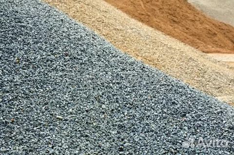 Щебень,песок