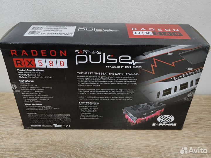 Sapphire rx 580 8gb 256 bit