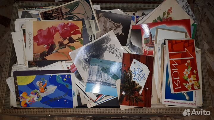Открытки советские СССР целый чемодан