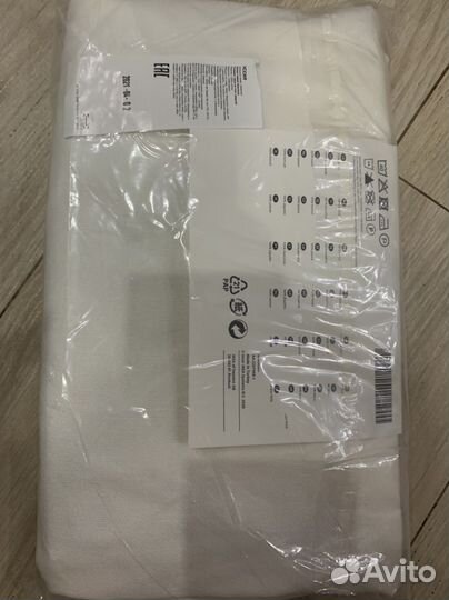 Чехол икеа бергмунд на стул, инсерос белый новый