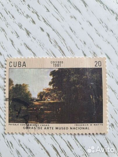 Марка 1981 г Cuba