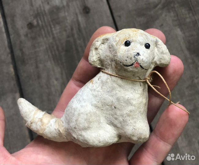 Ёлочная игрушка собака СССР