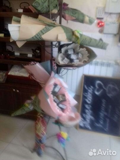 Подарочные букеты из чая и кофе