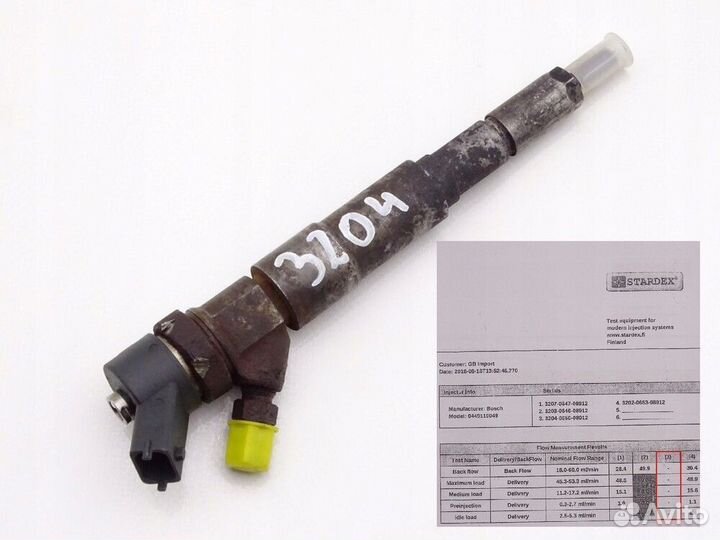 Форсунки 0445110049 Land Rover Freelander 2.0 TD4