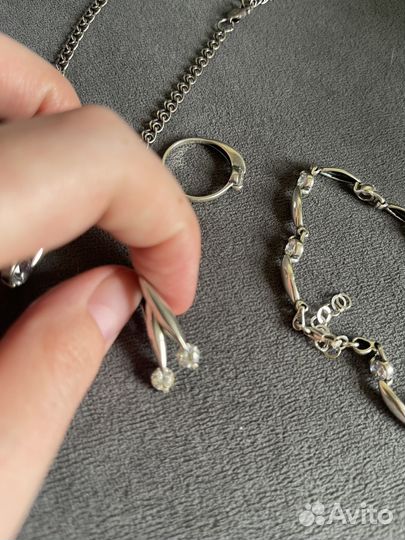 Серебряный набор