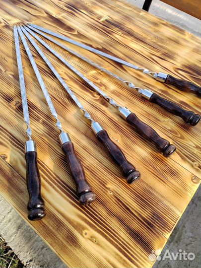 Шампура с деревянной ручкой