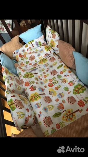 Постельное бельё детское и подушки-бортики