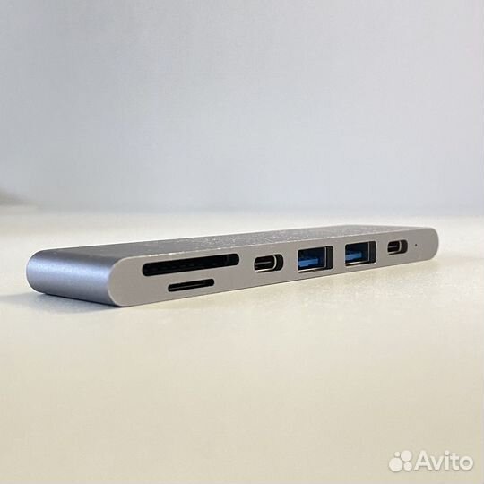 Адаптер USB-C Pro Hub Slim, серый космос