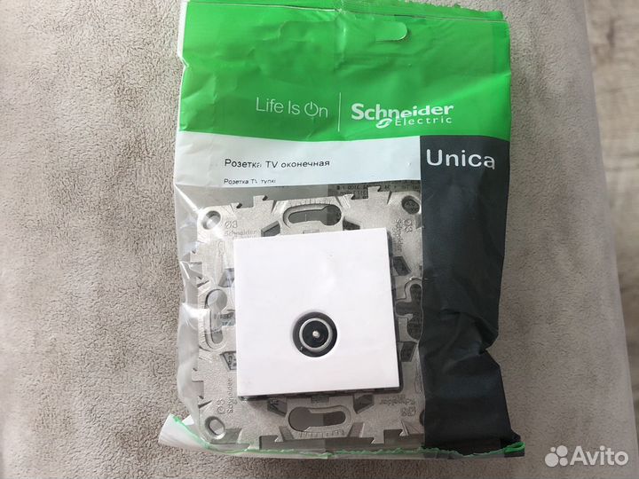 Тв розетка Schneider electric Unica new