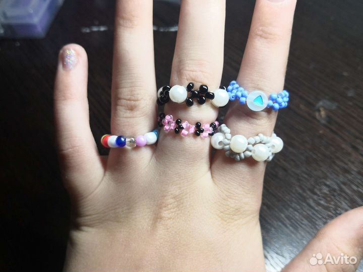 Кольцо из бисера