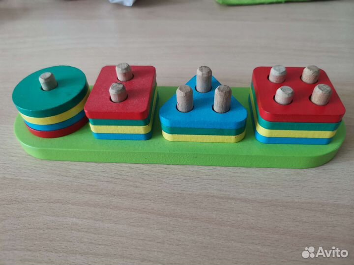 Деревянный сортер геометрические фигуры