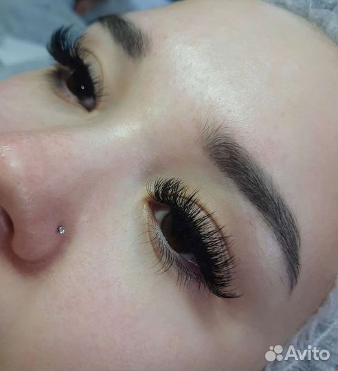 Наращивание ресниц на дому
