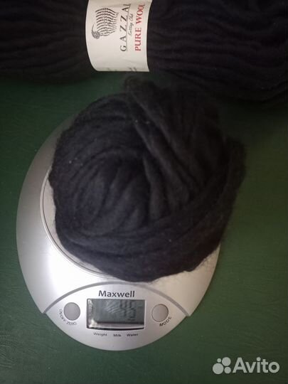 Пряжа Gazzal pure wool черная