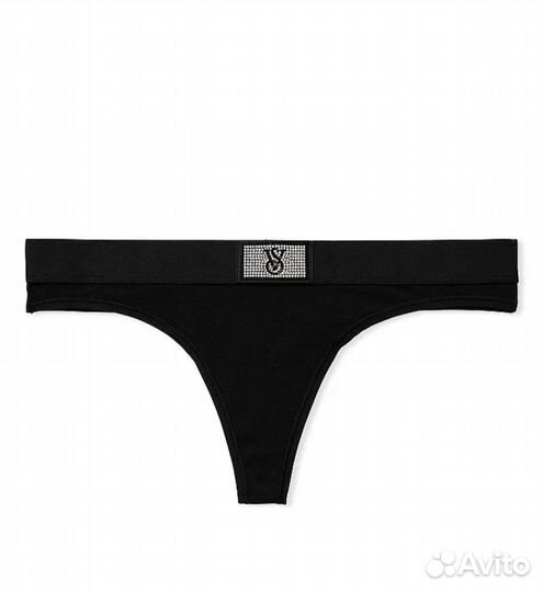Трусы-стринги хлопок со стразами Victoria's Secret
