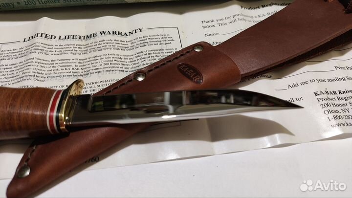 Раритет нож Ka-bar 02-1232 Hunter новый