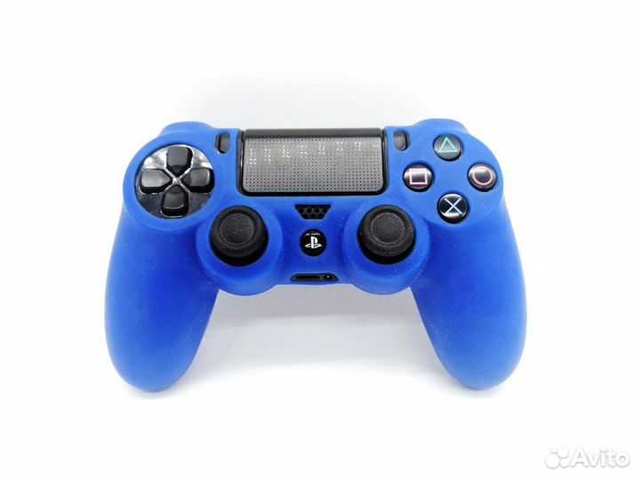 Чехол для Dualshock4 силиконовый (синий)