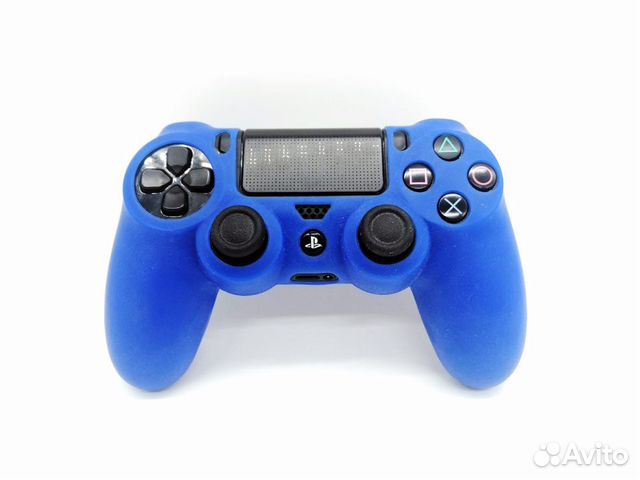 Чехол для Dualshock4 силиконовый (синий)