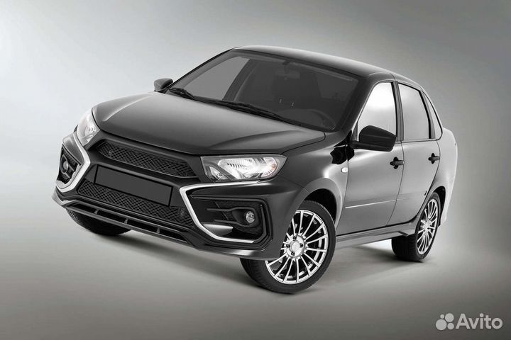 Бампер передний Гранта FL ”xmug”