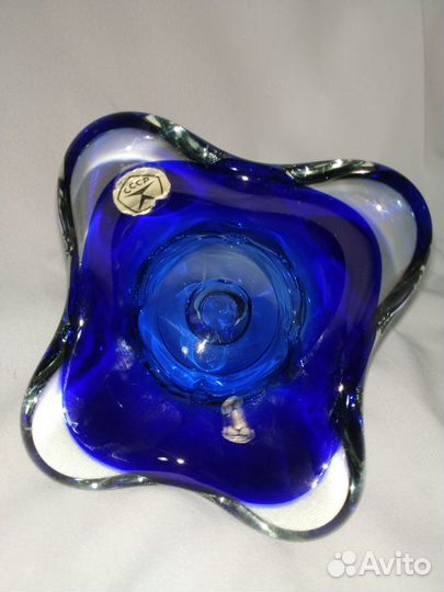 Пепельница, Богемия,винтаж