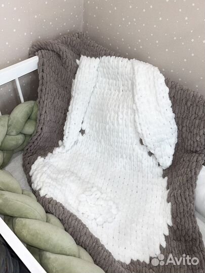 Плед детский вязаный ручная работа