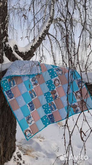 Детское лоскутное одеяло новое