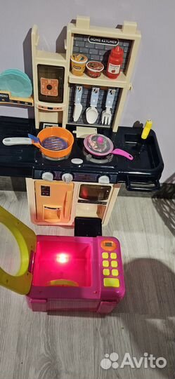 Детская кухня плита с микроволновкой