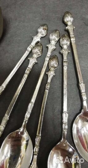 Набор чайных кофейных ложек, Лебедь, 6шт