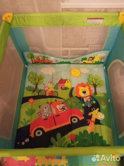 Манеж Babyton Blue-Green