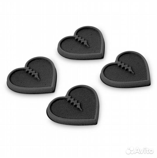 Наклейка на сноуборд crab grab mini heart black&n