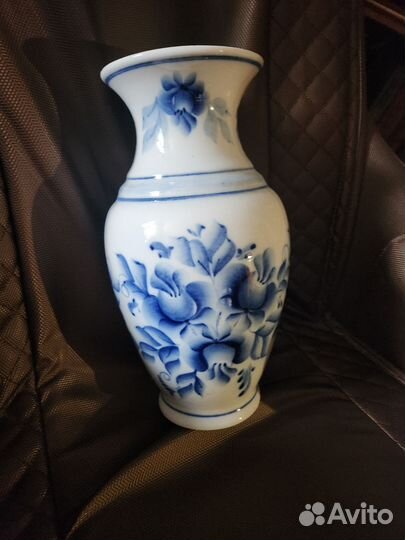 Ваза для цветов большая фарфор гжель