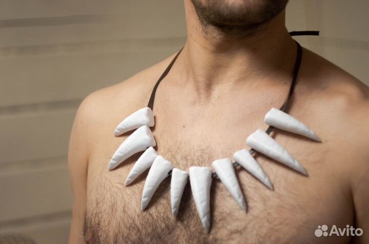 Ожерелье из клыков, бусы из зубов для костюма