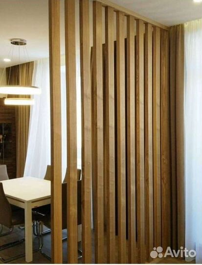 Декоративные рейки для перегородок