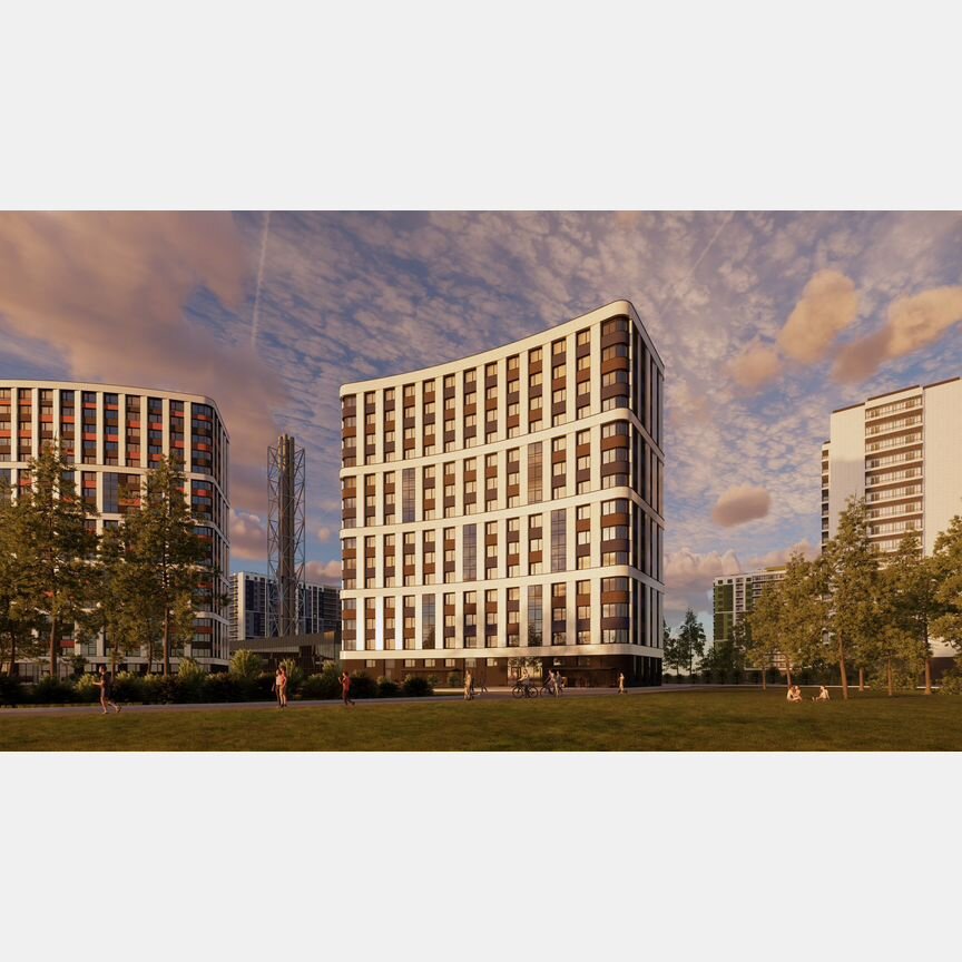 2-к. квартира, 45,3 м², 6/18 эт.