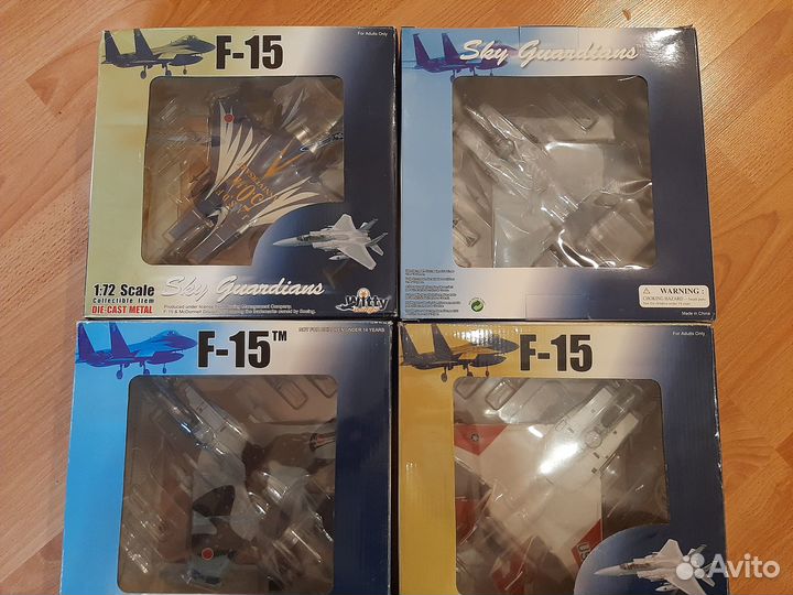 Металлическая модель самолета Sky Guardians F-15