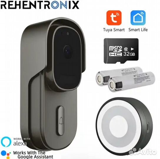 Дверной звонок с камерой tuya