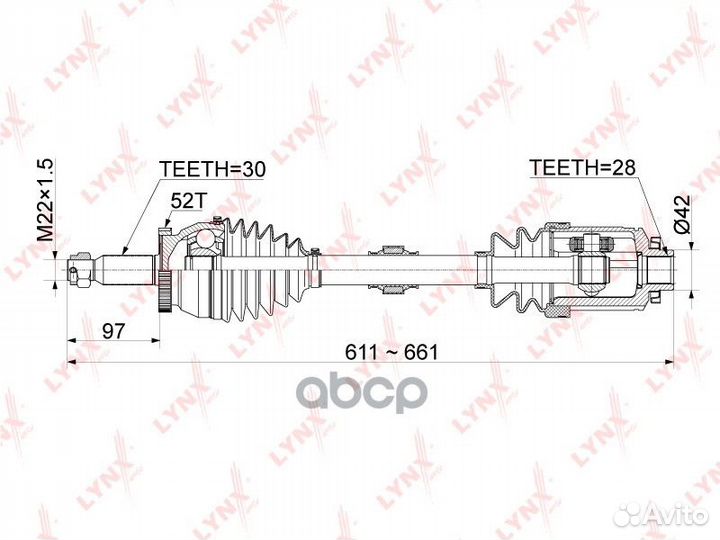 Привод в сборе перед прав CD-1055A CD1055A
