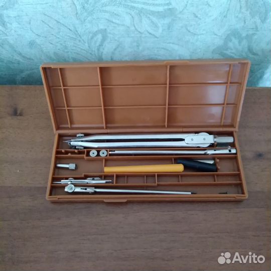 Готовальня.Пенал школьный.СССР. бу