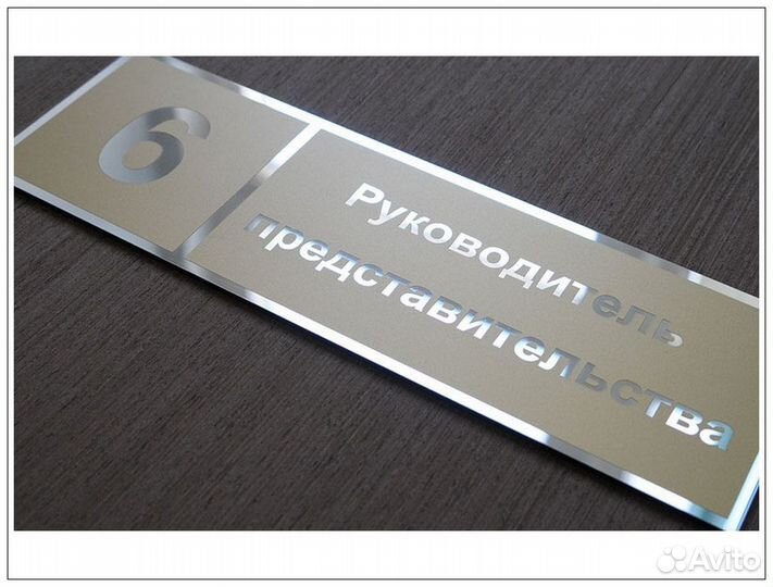 Таблички на дверь