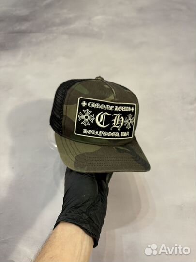 Vintage Chrome Hearts Camo Trucker Hat