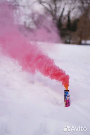 Цветной дым для гендер пати