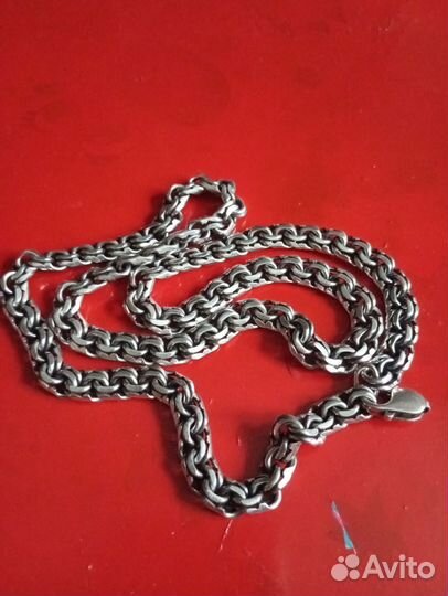 Мужская серебряная цепь