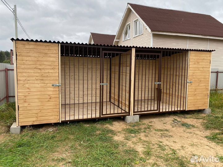 Вольер для собак с установкой