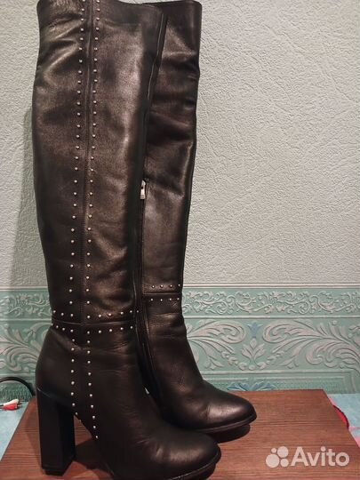 Сапоги женские натуральная кожа 38