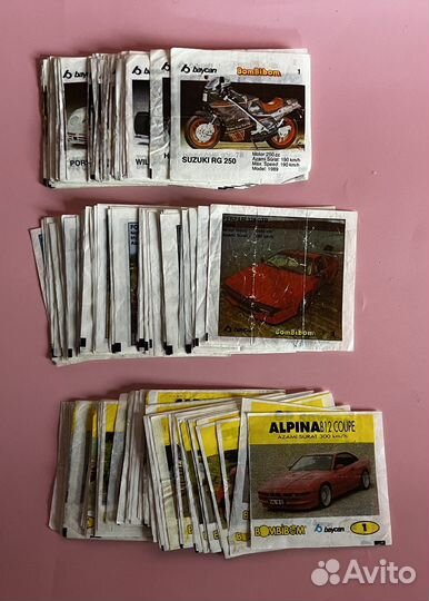 Вкладыши от жвачки turbo, turbo kent, BomBibom