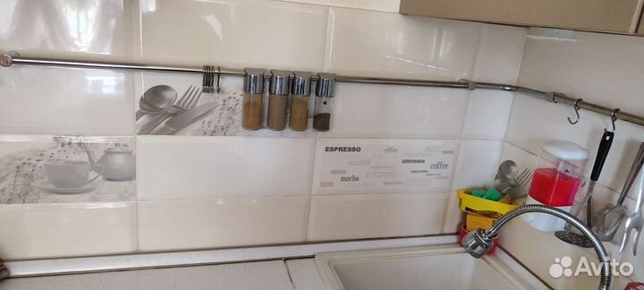 Рейлинг для кухни из нержавеющей стали