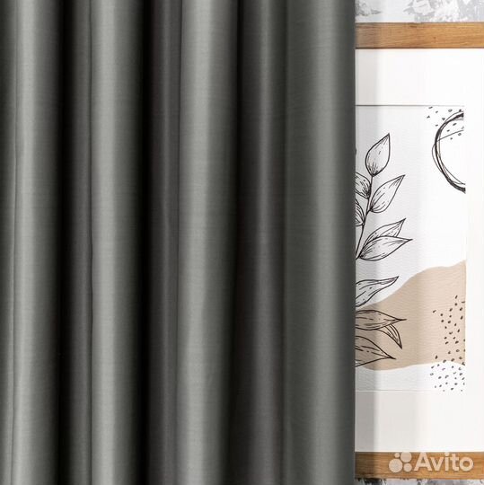 Шторы блэкаут Амадео Графит