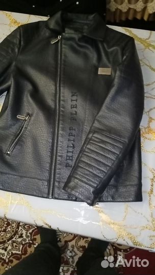 Куртка на мальчика кожаная