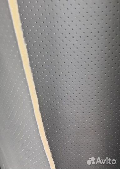 Экокожа на поролоне с подложкой(черная)